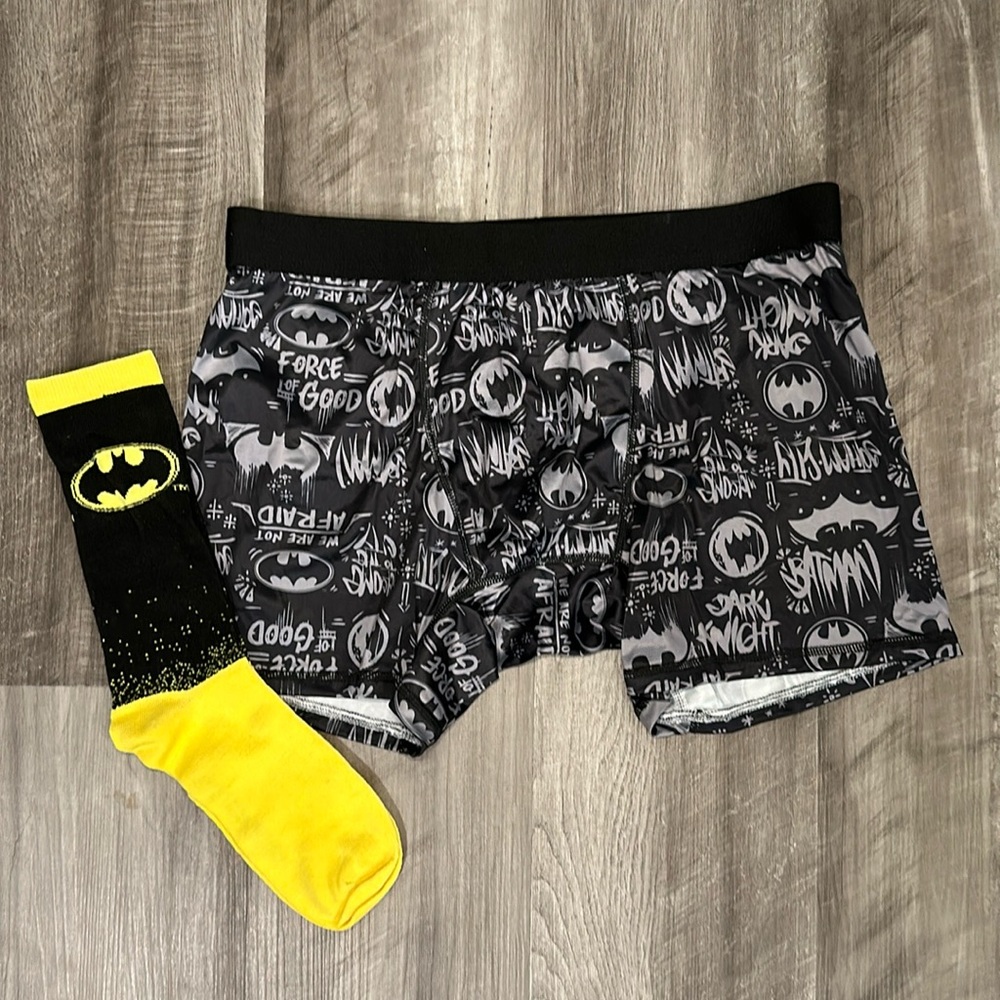 Batman Boxer Brief and Socks Combo Set - Large